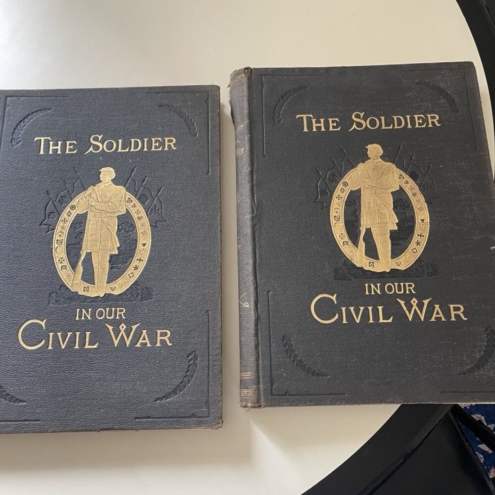 THE SOLDIER IN OUR CIVIL WAR, VOL 1, 2: PICTORIAL HISTORY. By Frank Leslie 1893